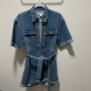 Topshop denim romper
